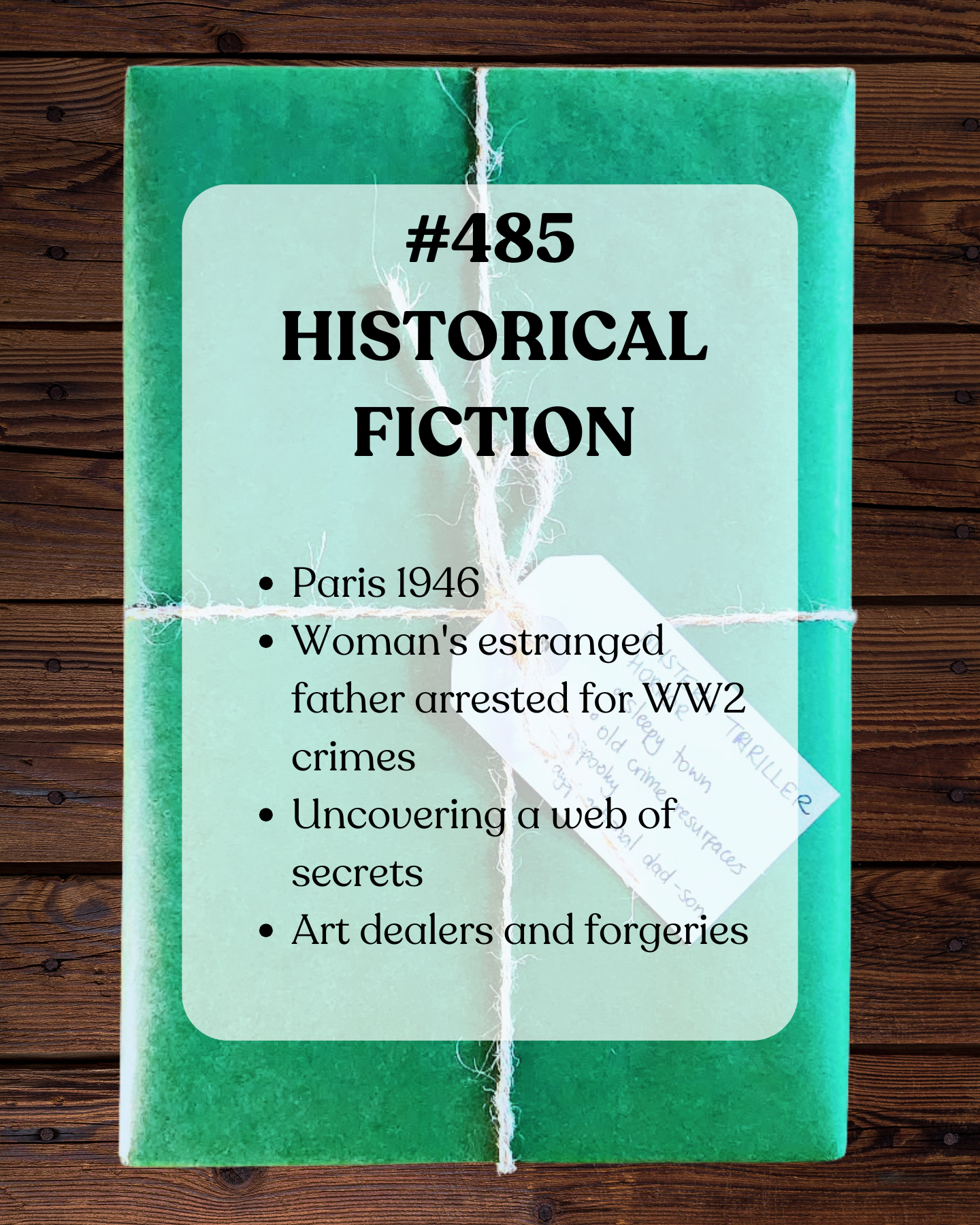Book 485 - Historical Fiction