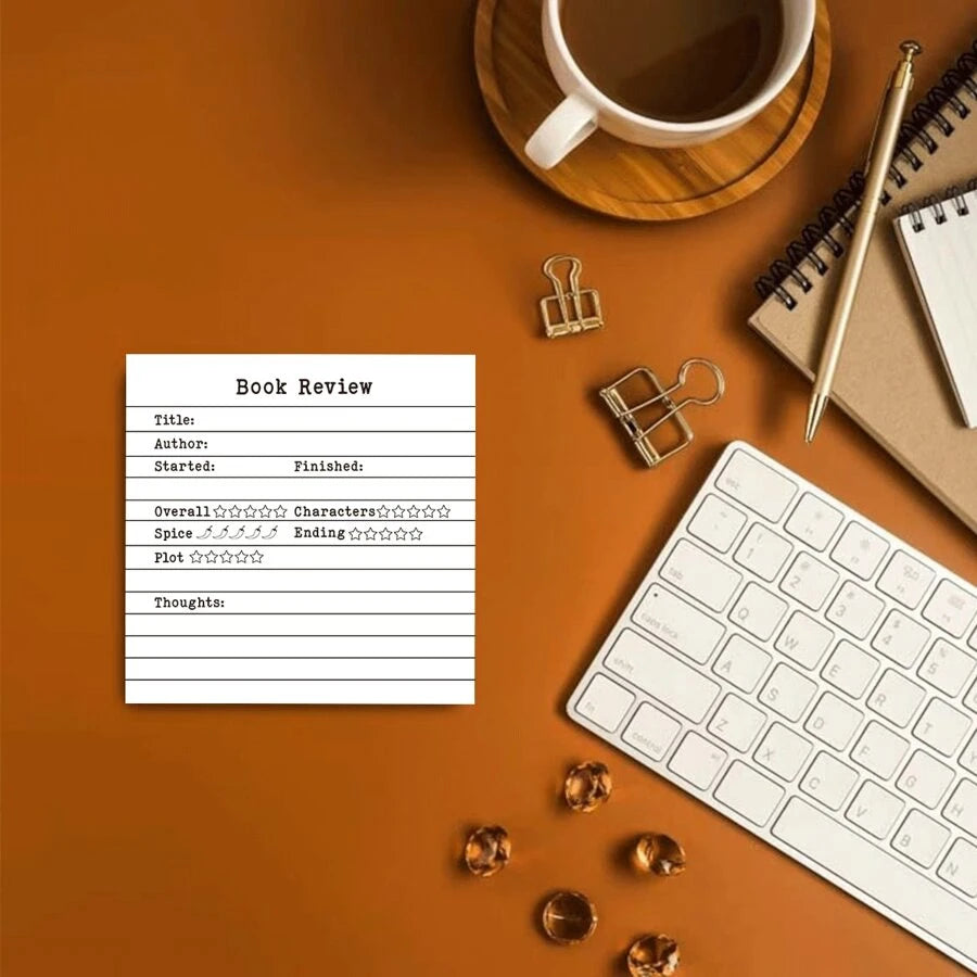 Mini Book Review Sticky Note Pad