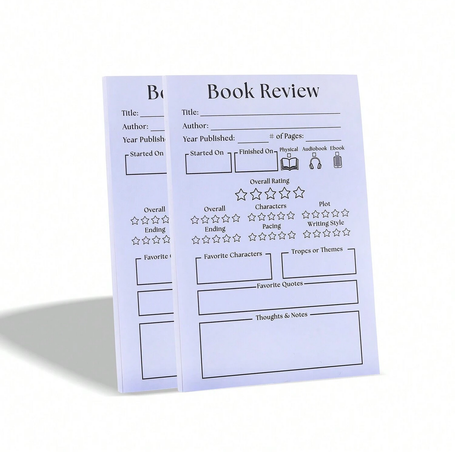 Classic Book Review Sticky Note Pad