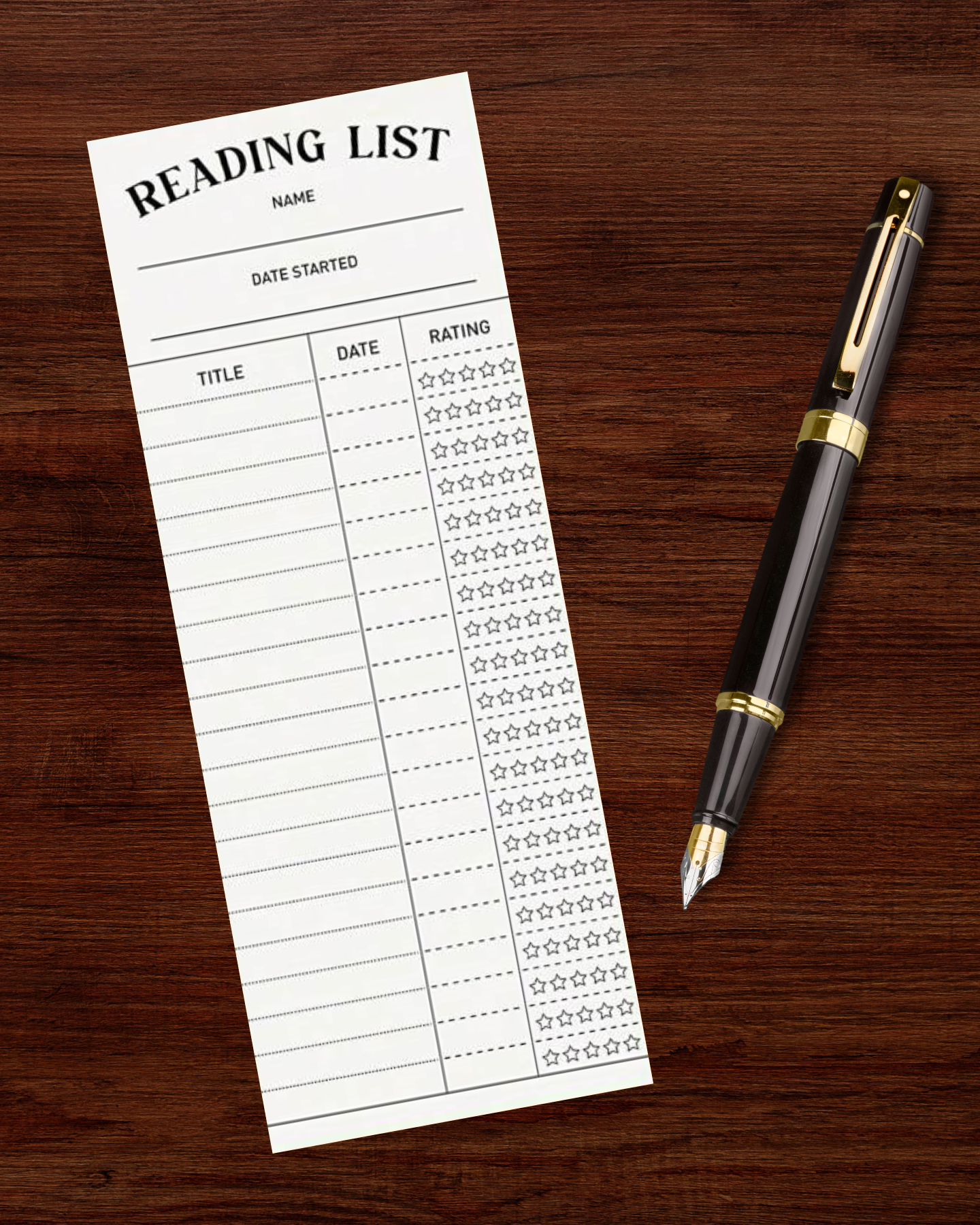 TBR List Bookmark
