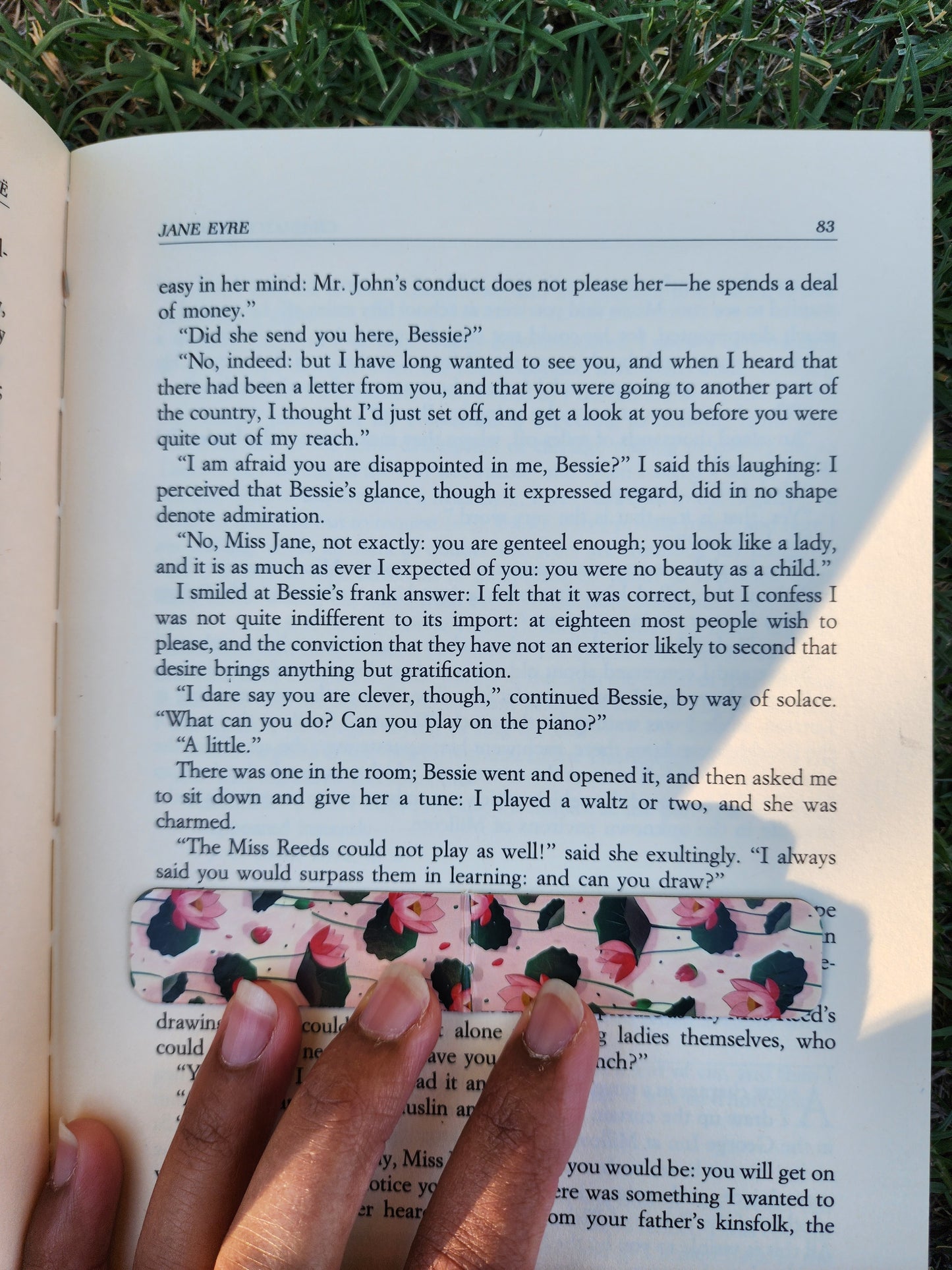Floral Magnetic Bookmark