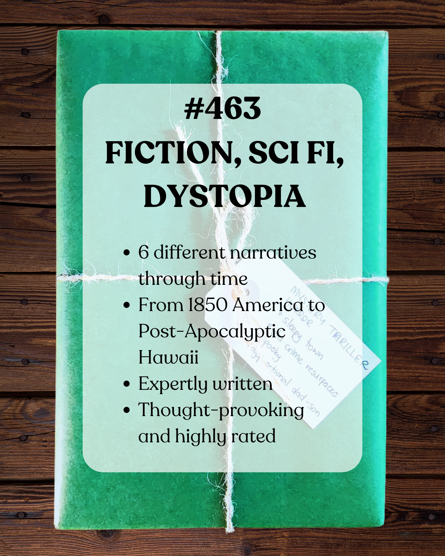 Book 463 - Fiction, Sci Fi, Dystopia