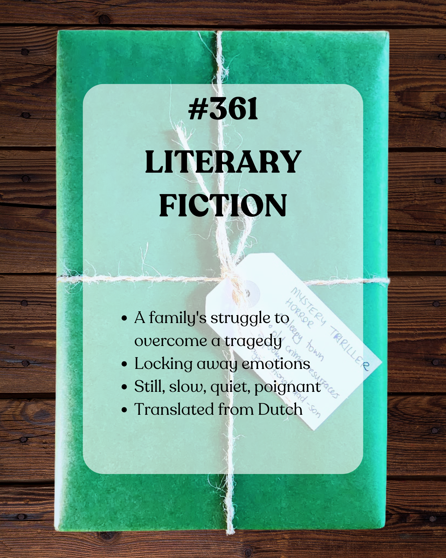 Book 361 - Literary Fiction