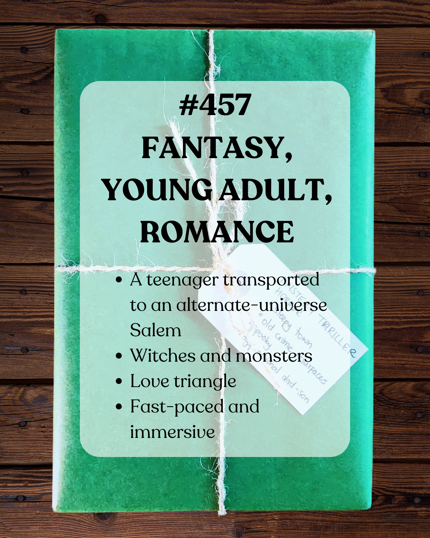 Book 457 - Fantasy, Young Adult, Romance