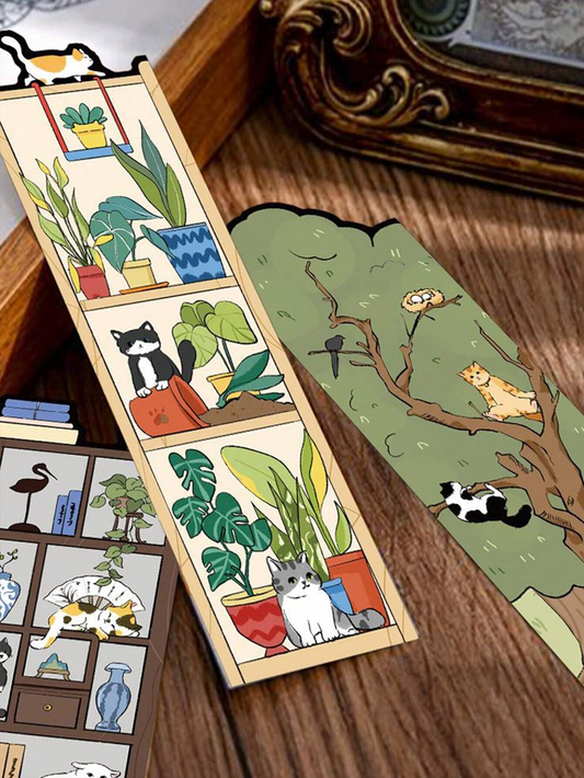 Kitty on the Shelf Bookmarks