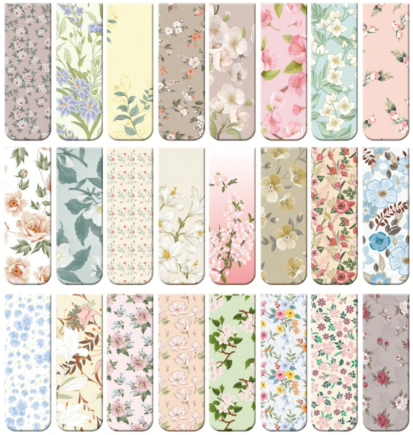 Floral Magnetic Bookmark
