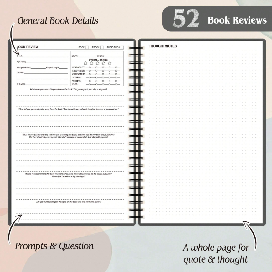 52 Book Reading Journal
