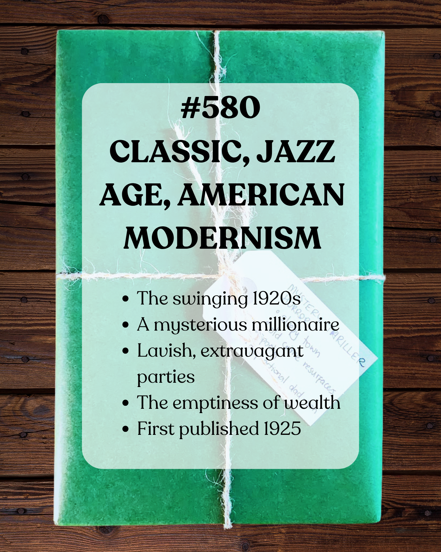 Book 580 - Classic, Jazz Age, American Modernism