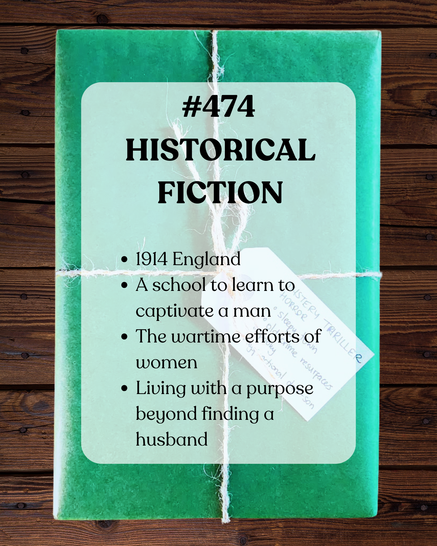Book 474 - Historical Fiction