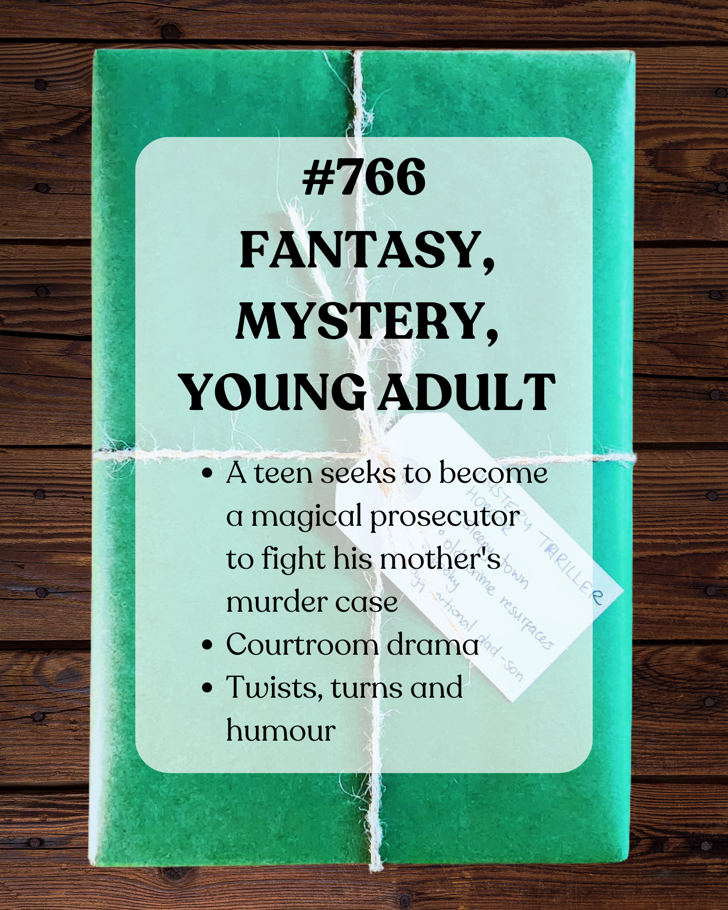 Book 766 - Fantasy, Mystery, Young Adult