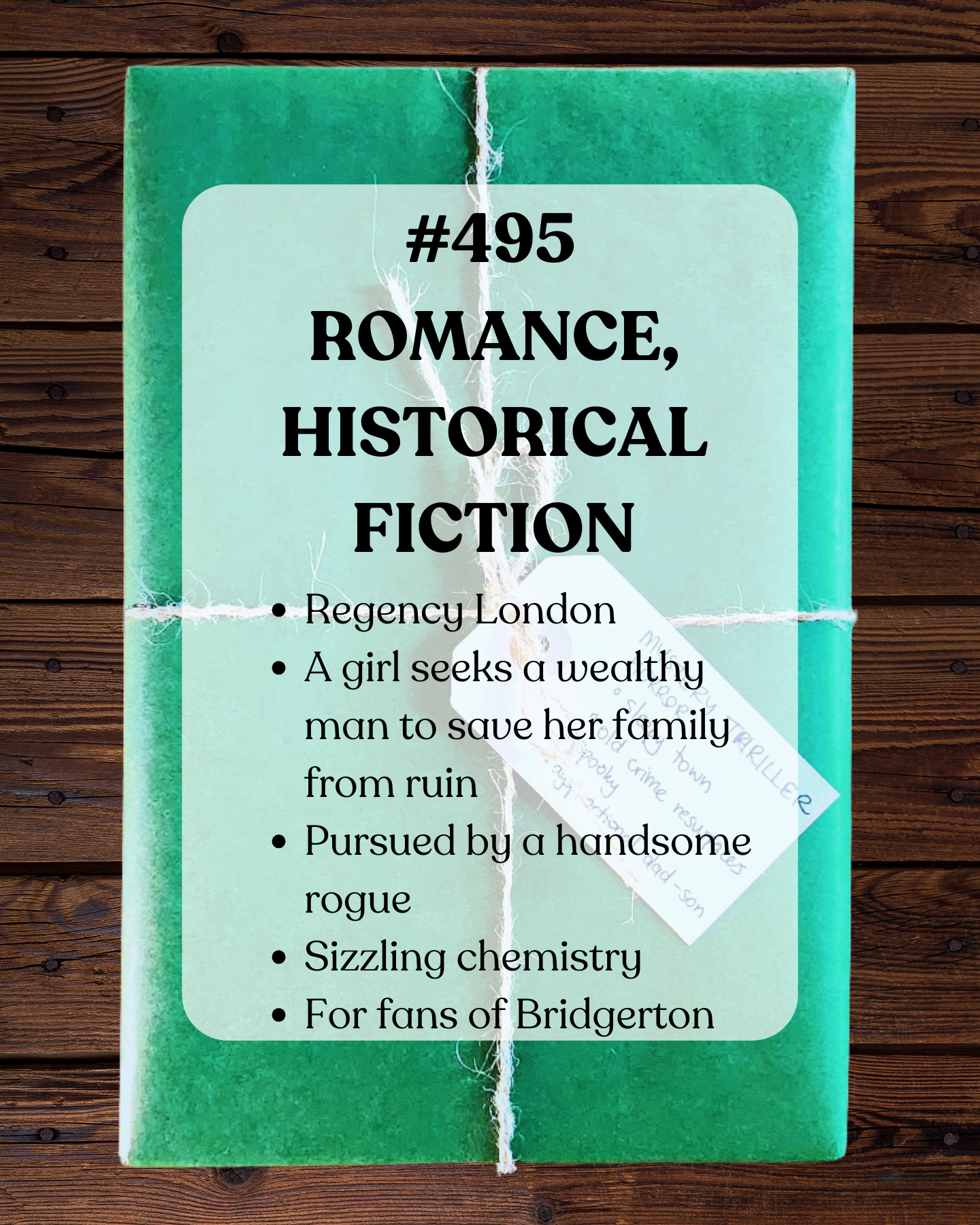 Book 495 - Romance, Historical Fiction