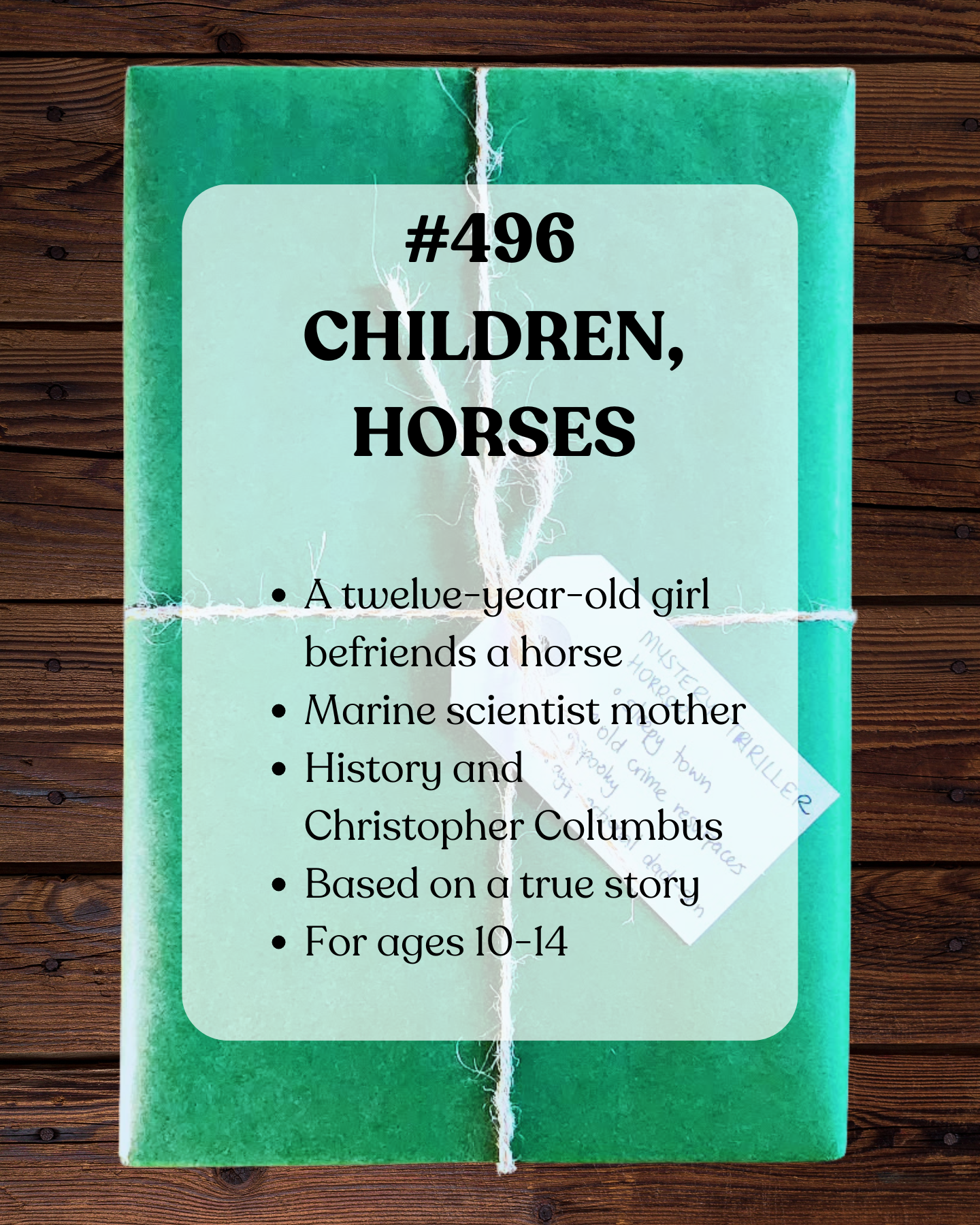 Book 496 - Children, Horses