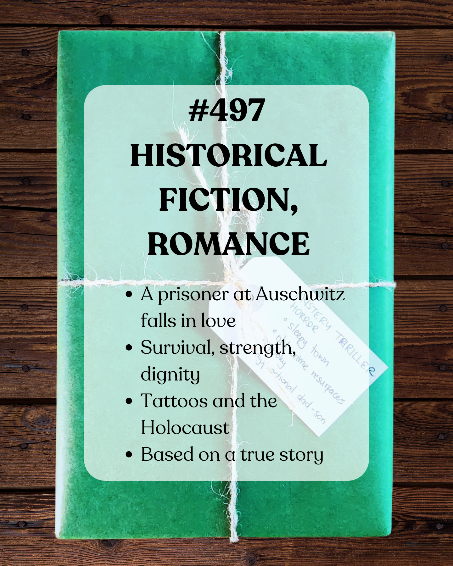 Book 497 - Historical Fiction, Romance