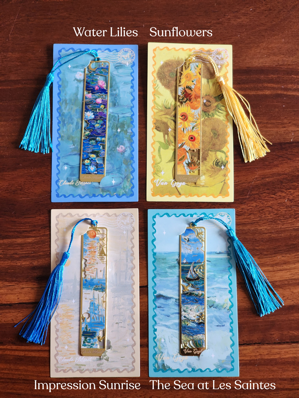Painter's Series: Metal Bookmarks With Tassels