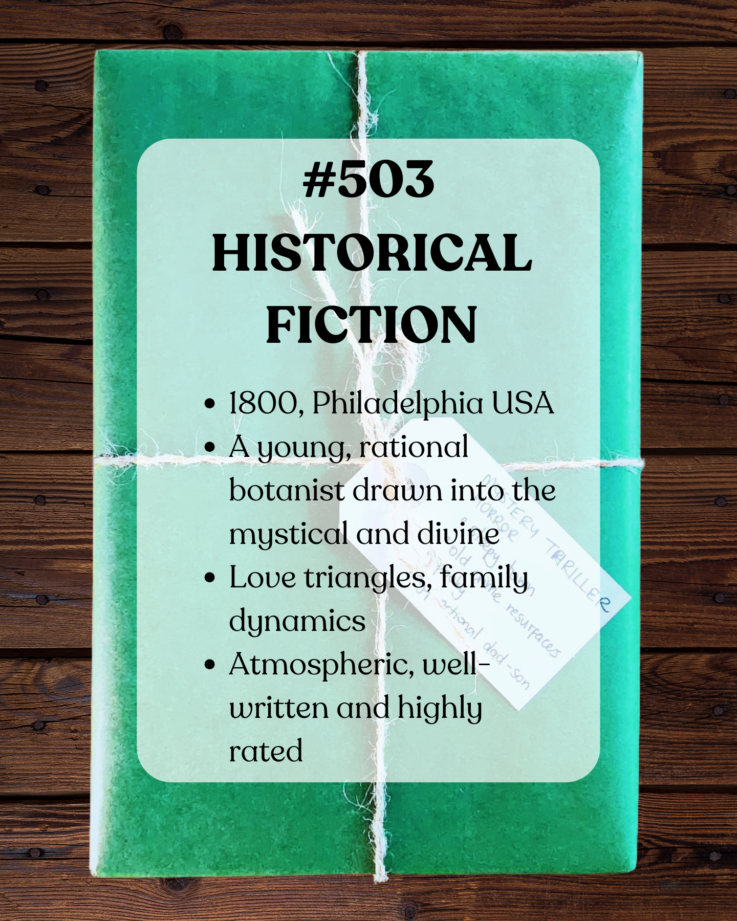 Book 503 - Historical Fiction