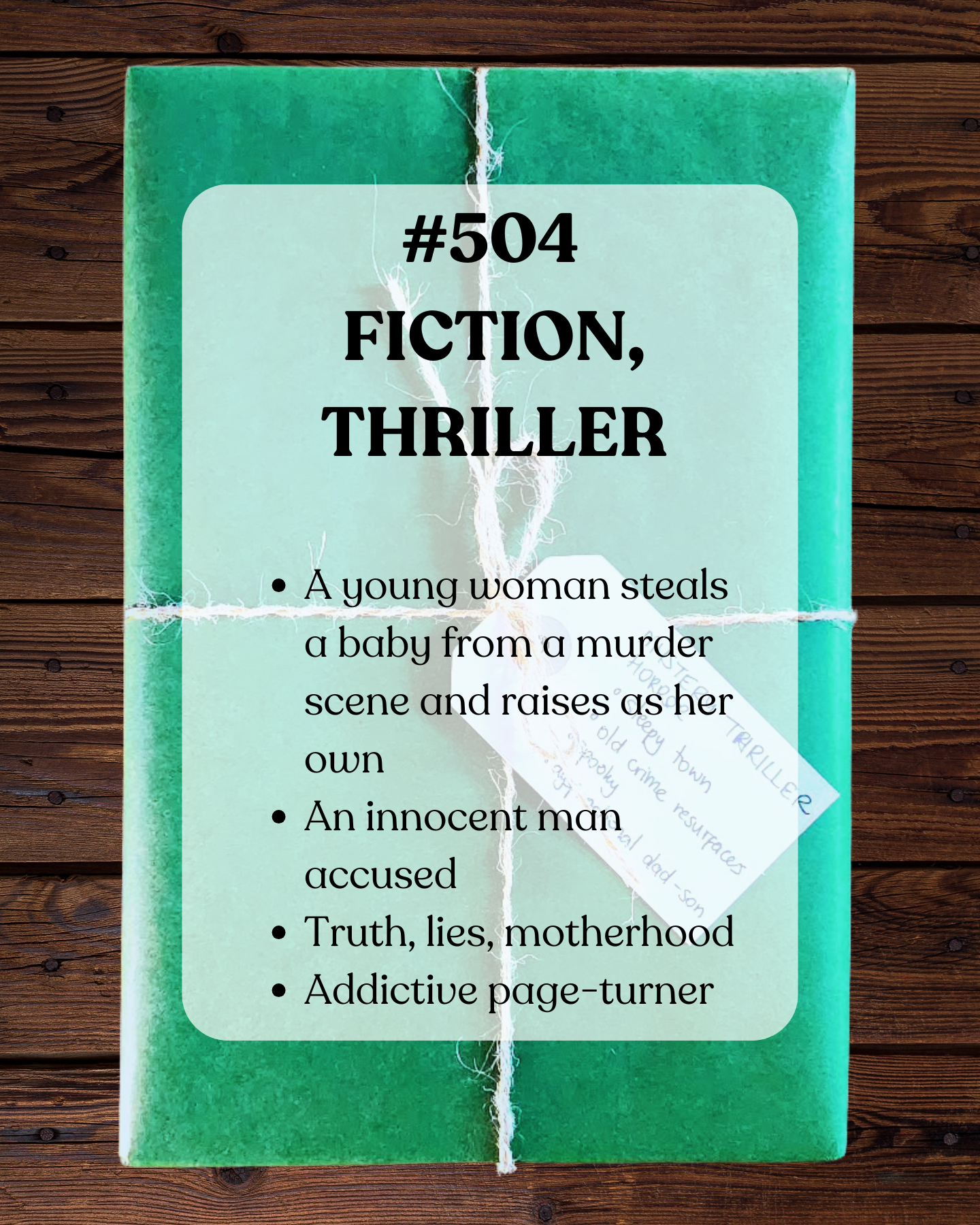 Book 504 - Fiction, Thriller