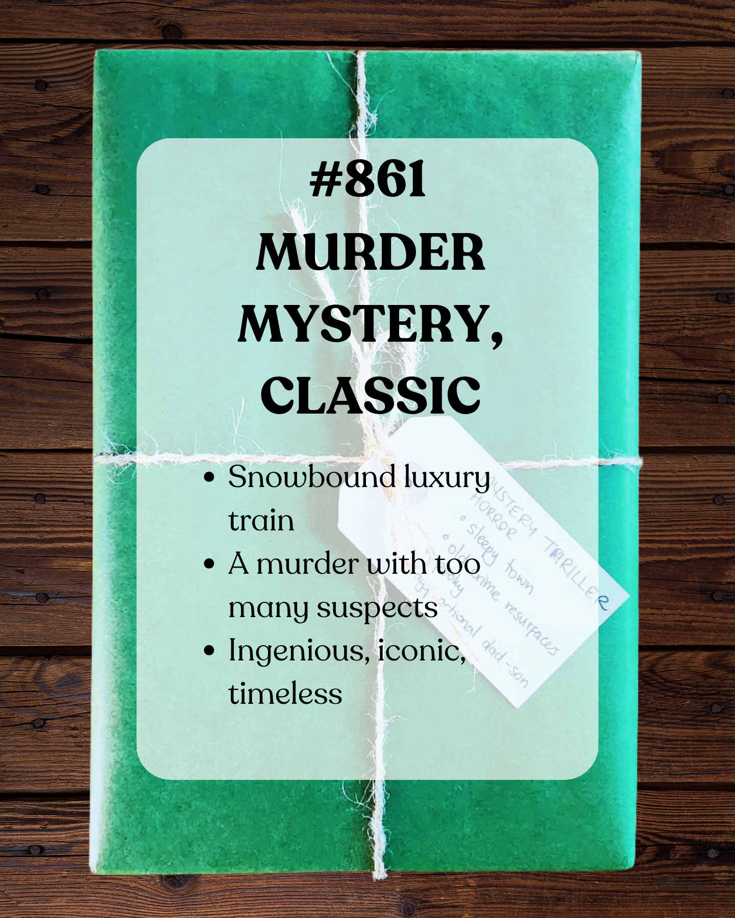 Book 861 - Murder Mystery, Classic