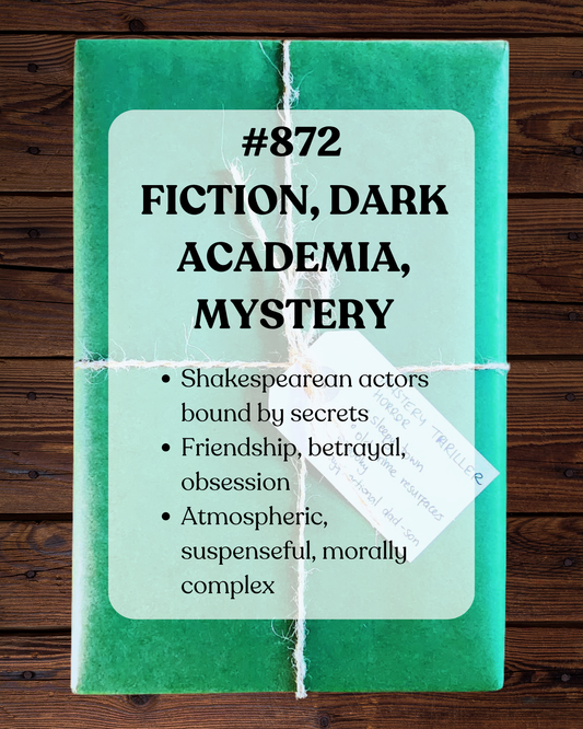 Book 872 - Fiction, Dark Academia, Mystery