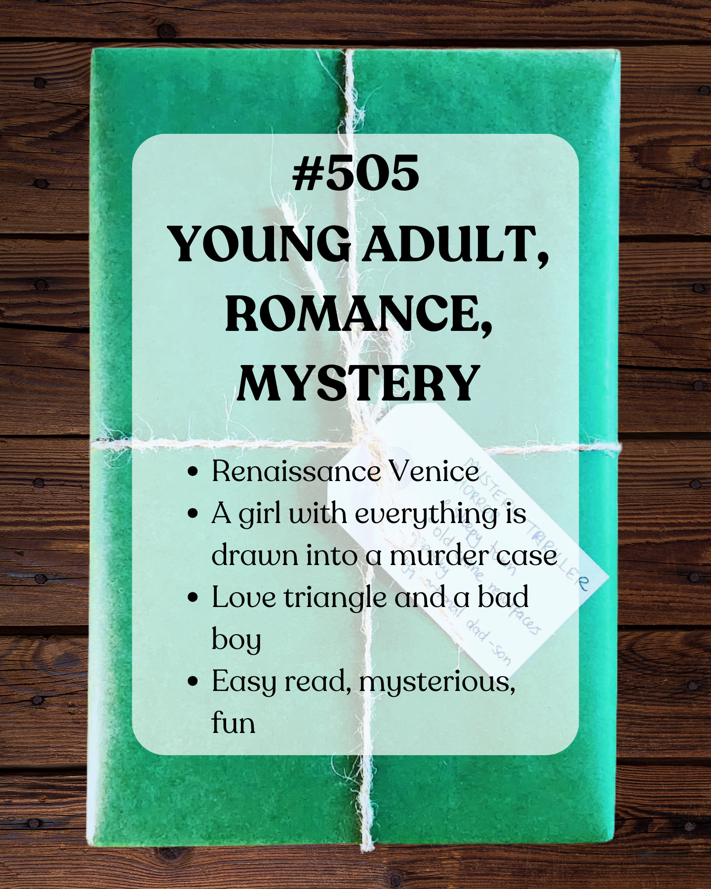 Book 505 - Young Adult, Romance, Mystery, Historical