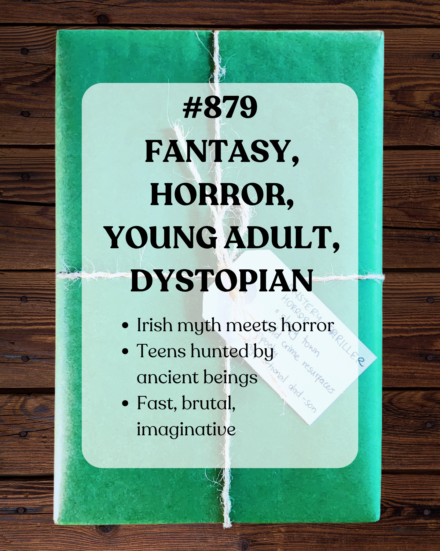 Book 879 - Fantasy, Horror, Young Adult, Dystopian