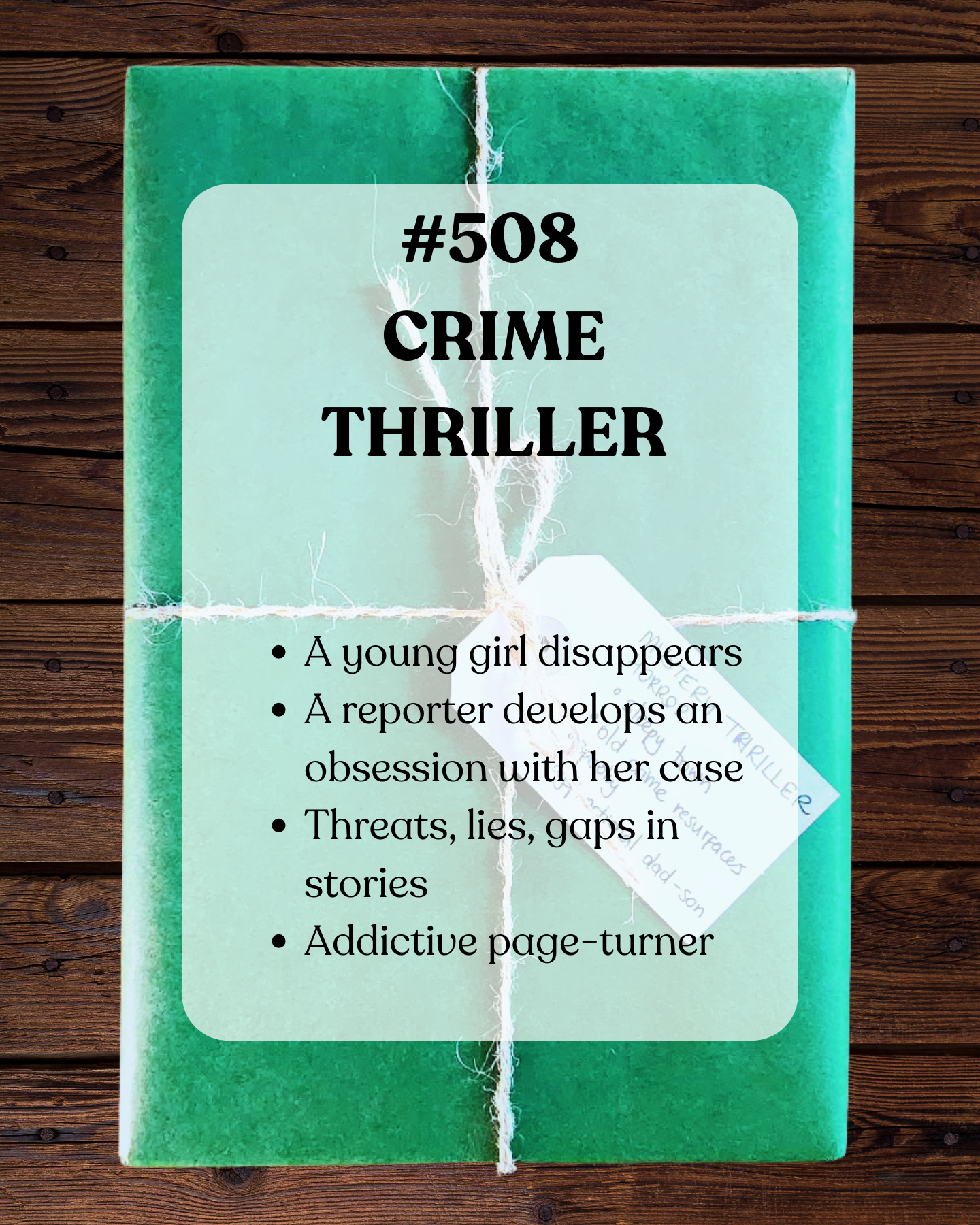 Book 508 - Crime Thriller