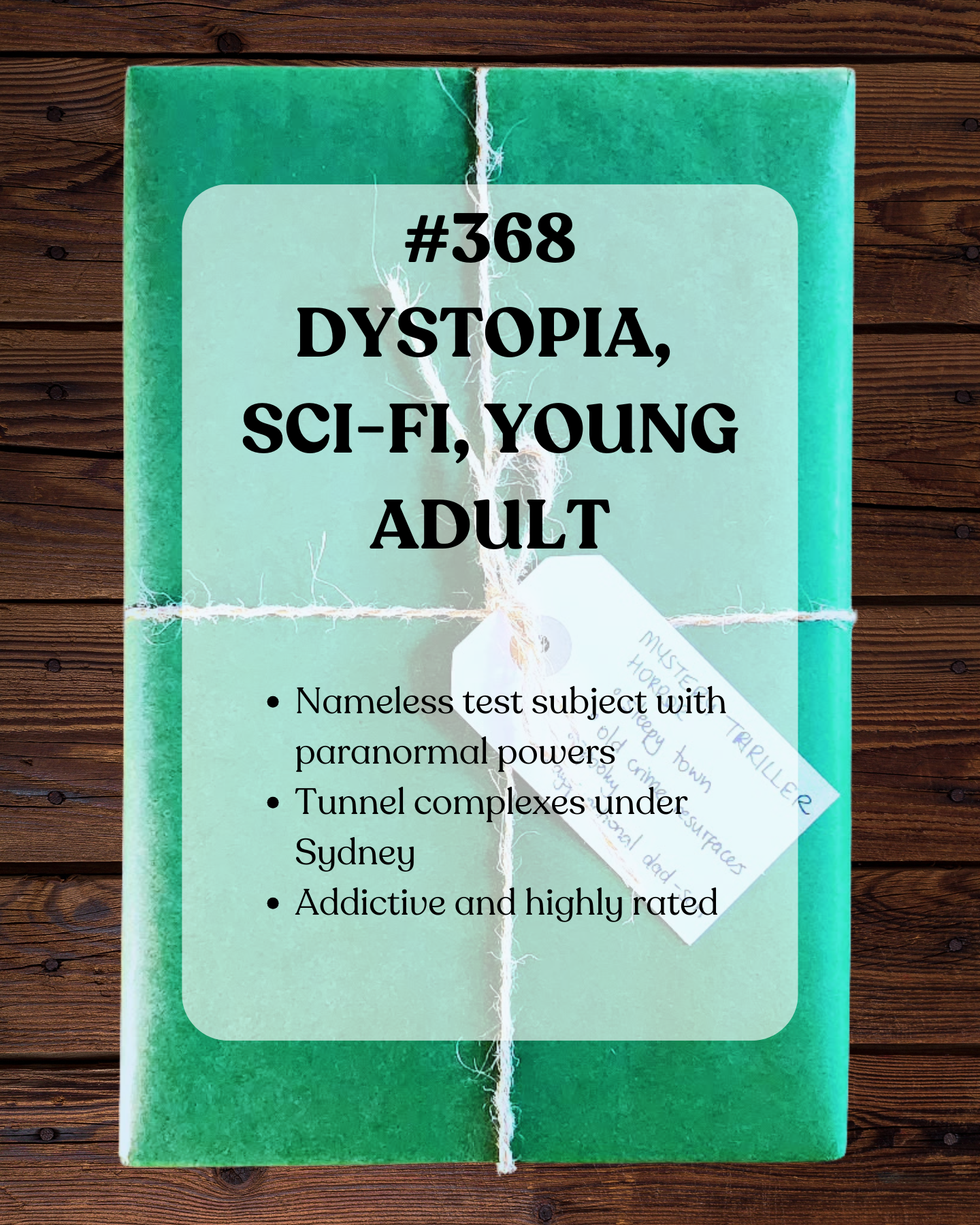 Book 367 - Dystopia, Young Adult