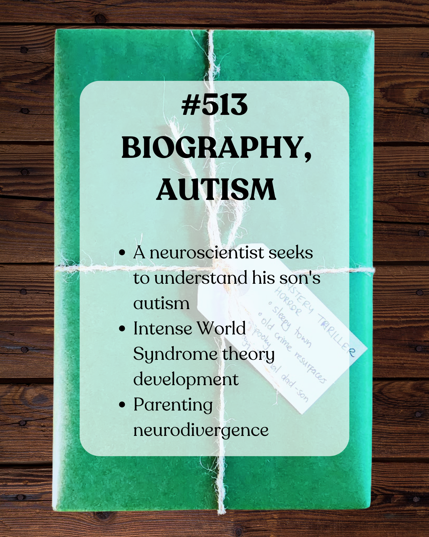 Book 513 - Biography, Autism