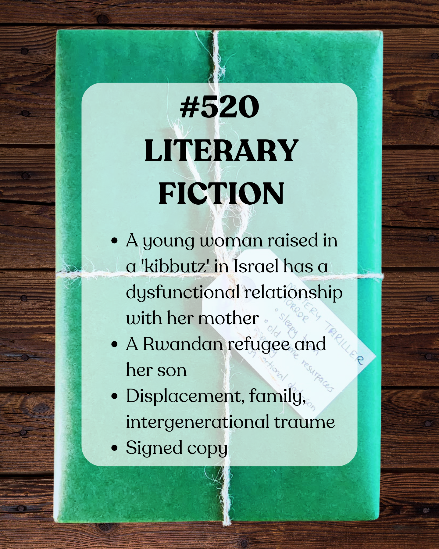 Book 520 - Literary Fiction