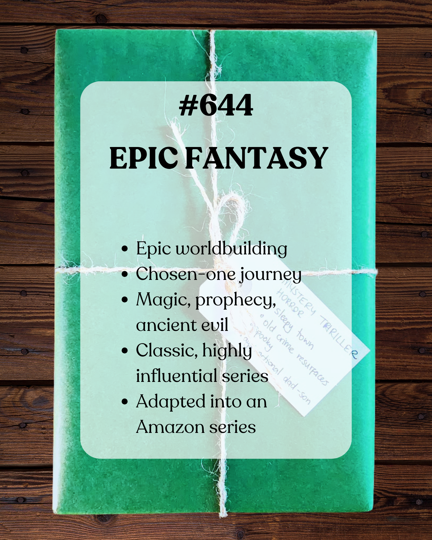 Book 644 - Epic Fantasy