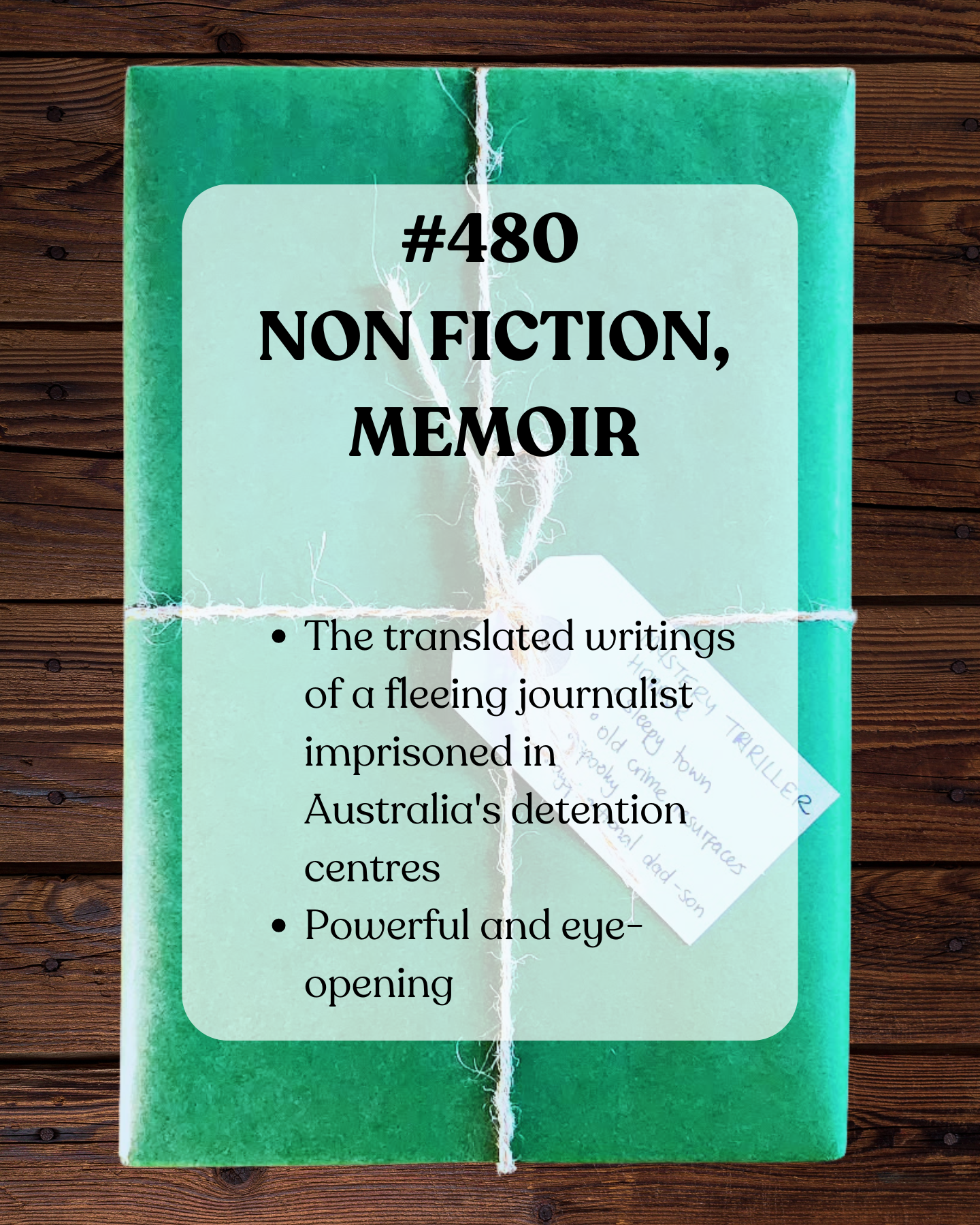 Book 480 - Non Fiction, Memoir