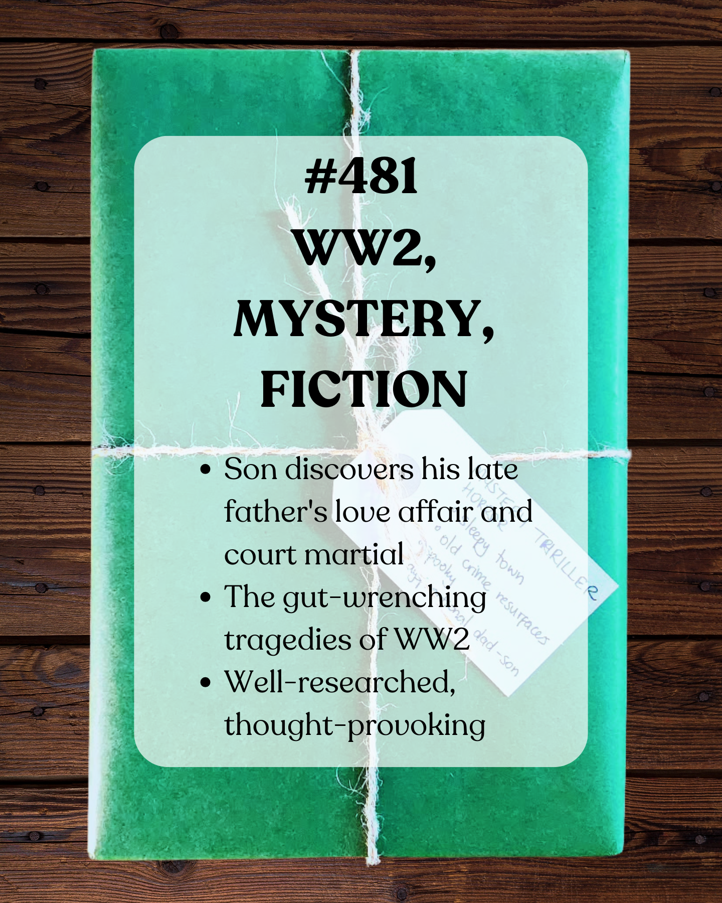Book 481 - WW2, Mystery, Fiction