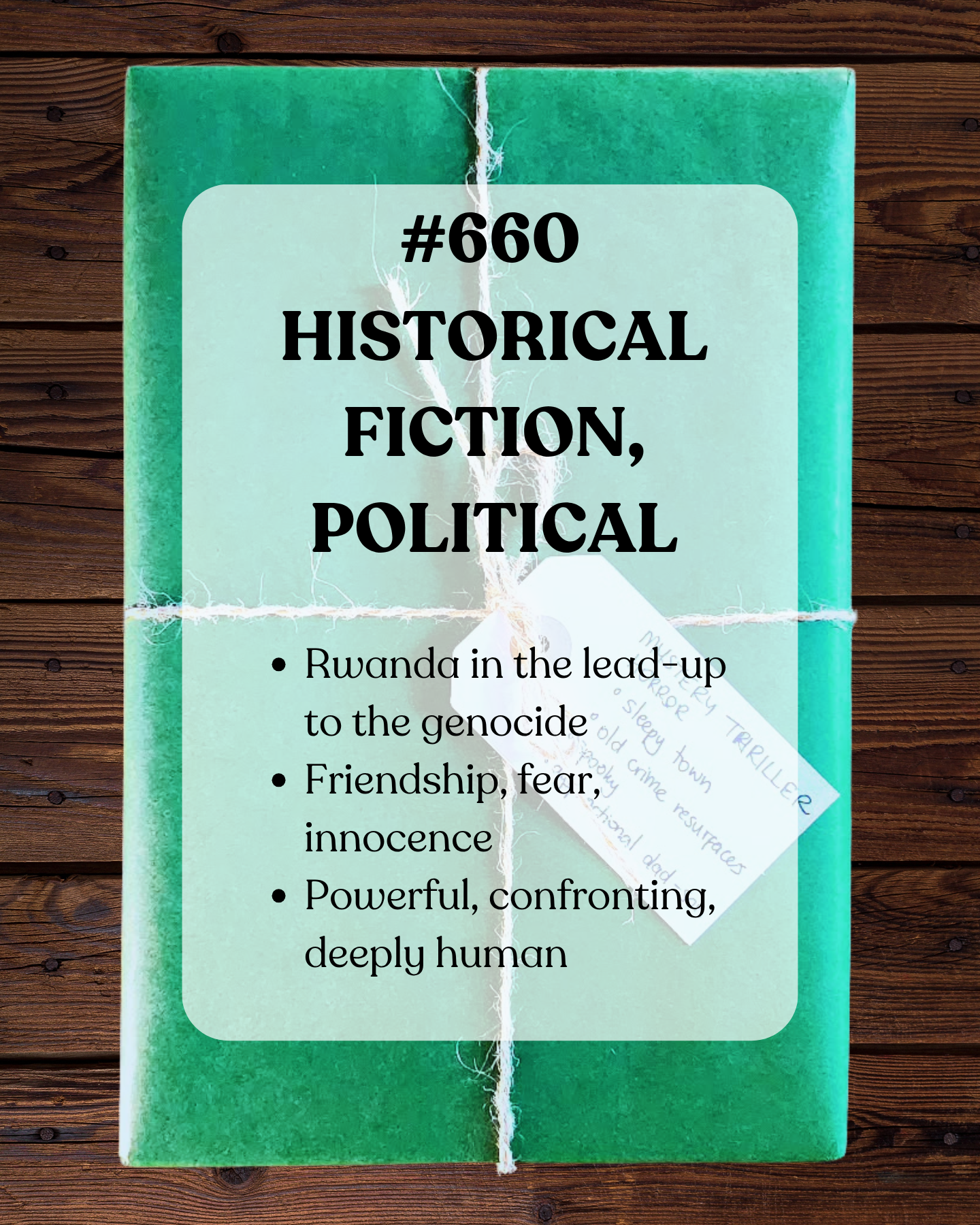 Book 660 - Historical Fiction, Political