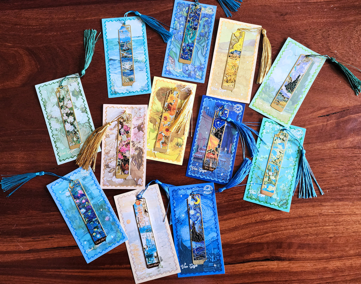 Painter's Series: Metal Bookmarks With Tassels