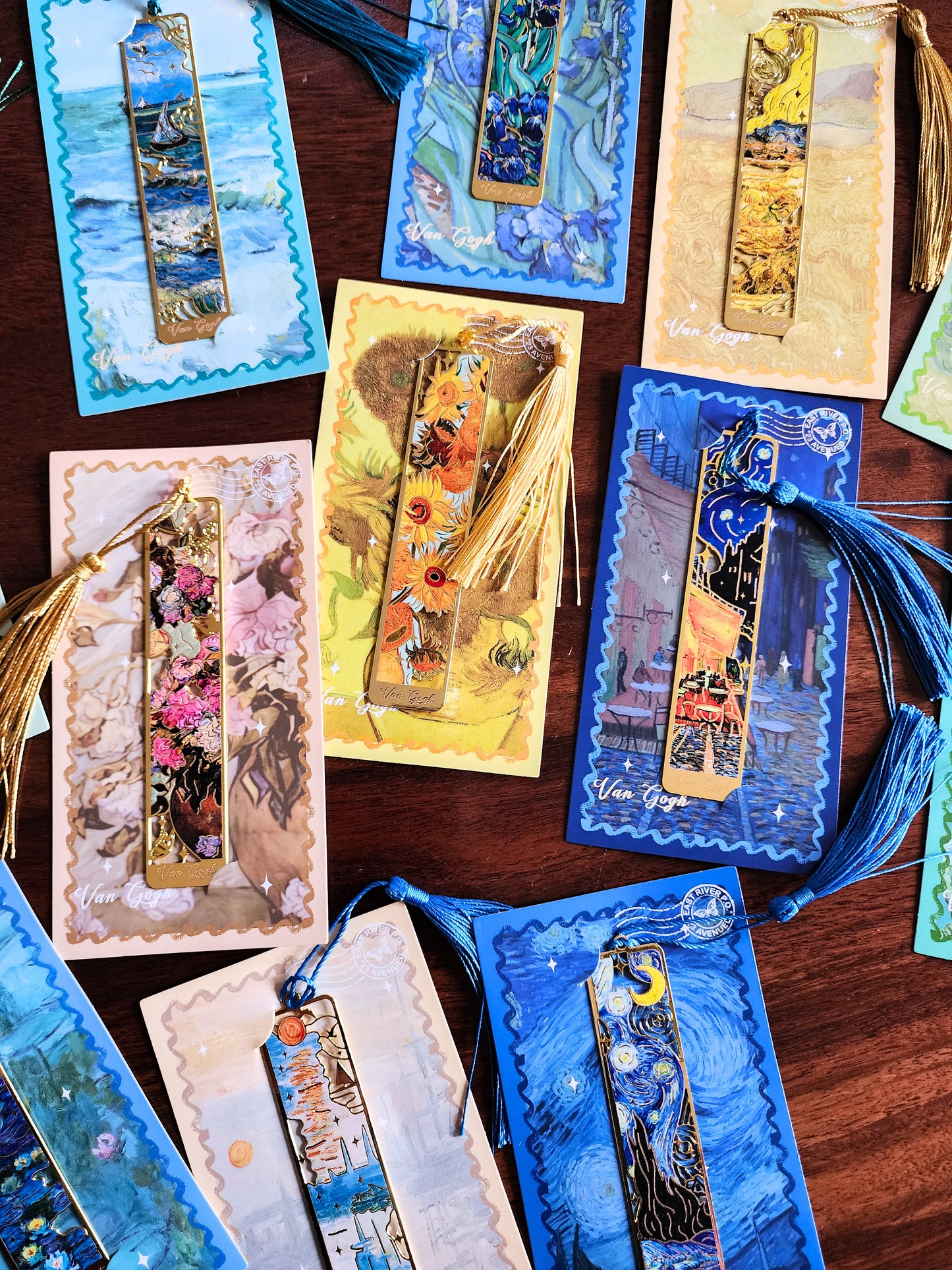 Painter's Series: Metal Bookmarks With Tassels