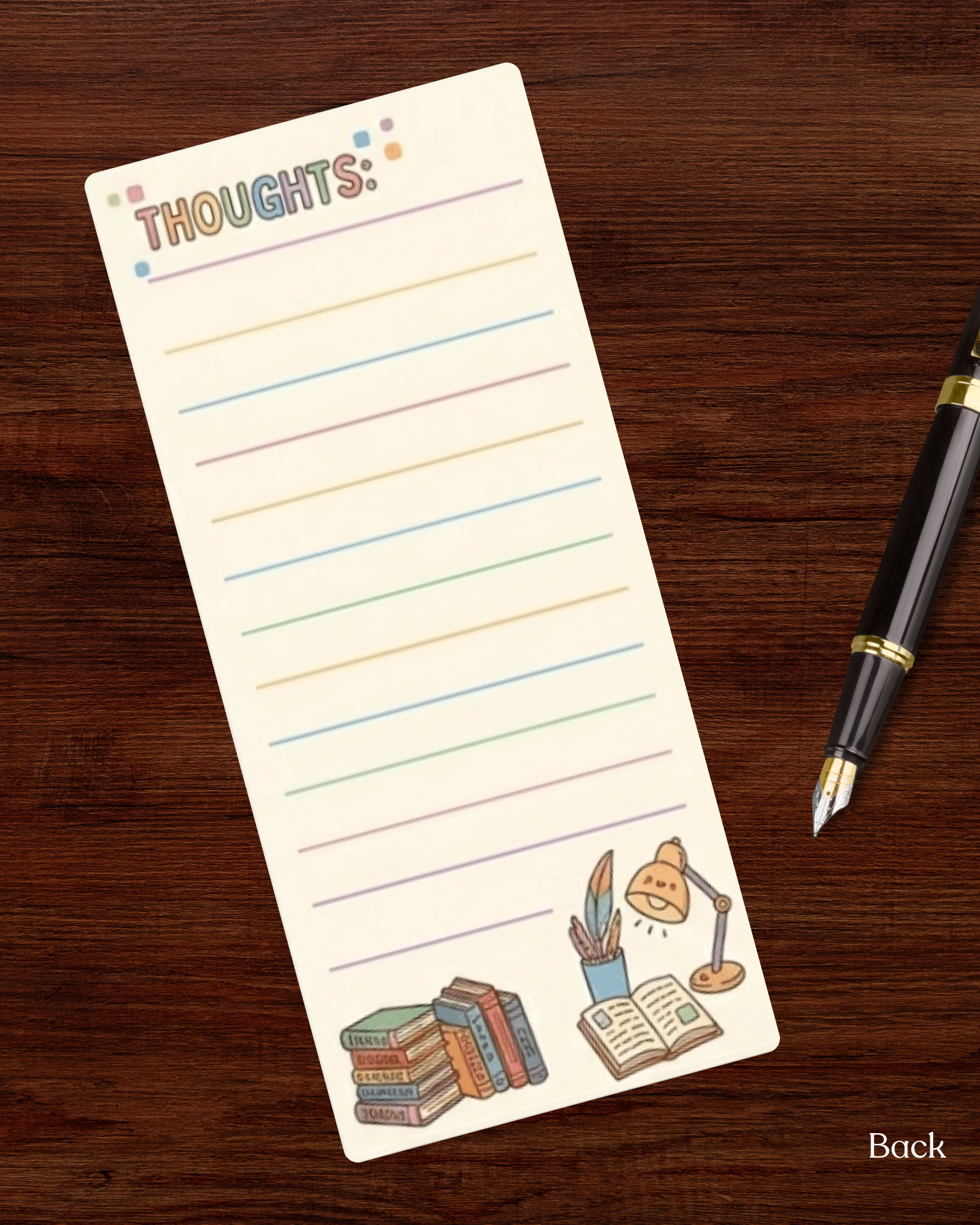 Rainbow Double Sided Book Review Bookmark